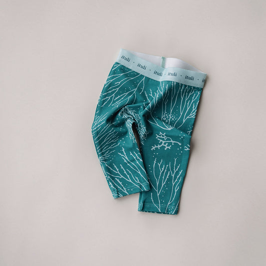 legginsy corals aqua