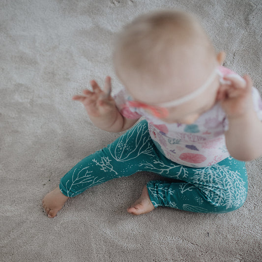 legginsy corals aqua